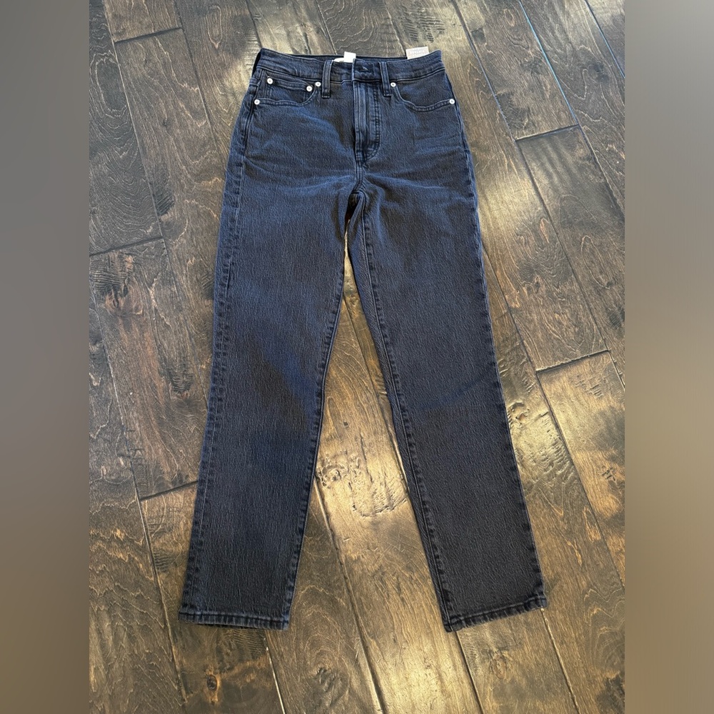 Madewell Perfect Vintage Heathered Grey/ Black Jeans Size 24 New With Tags